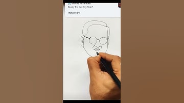 quick and simple easy Dr BR Ambedkar using number 100th Ambedkar special #shorts #drawing #art
