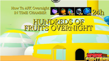 How To AFK! Overnight IN TIME CHAMBER!!!