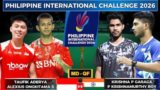 Download lagu Epic QF Battle! Taufik/Alexius vs Garaga/Roy | Philippine International Challenge 2026