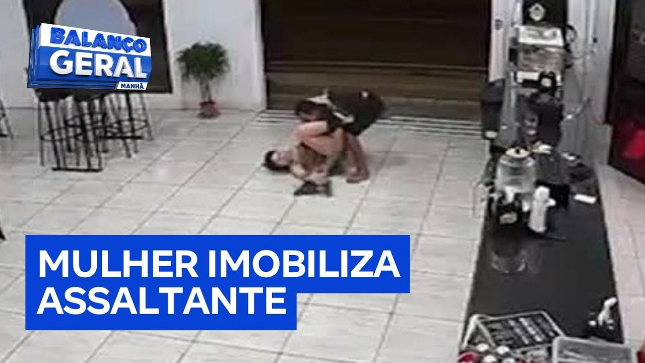 Mulher imobiliza ladrão com técnica de jiu-jítsu e impede assalto a restaurante