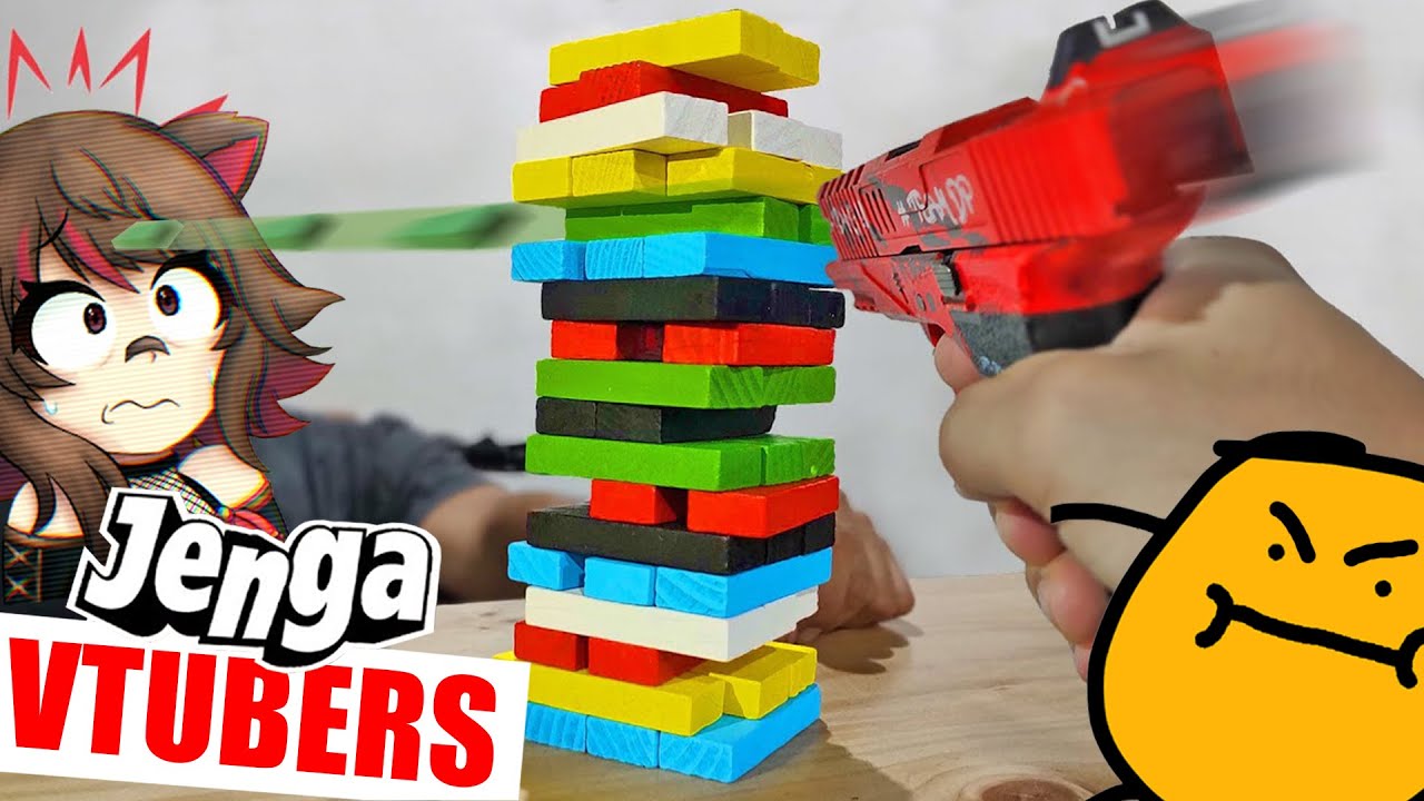 ⚠️ JENGA EXTREMO vs VTUBERS IRL ⚠️ ▬  @JustNova , @Nene R , RAKKUN VT❗️ ▬ Yio Airsoft