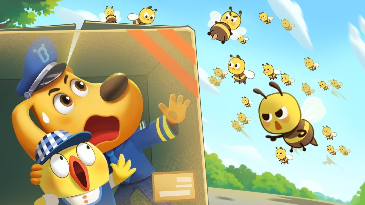 อย่าต่อยฉันนะผึ้ง | เล่นกลที่สนามเด็กเล่น | การ์ตูนเด็ก | เบบี้บัส | Kids Cartoon | BabyBus