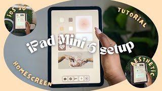 HOW TO CUSTOMIZE YOUR IPAD MINI 6 HOME SCREEN IOS 16 | aesthetic widgets + app icons (2023) screenshot 1