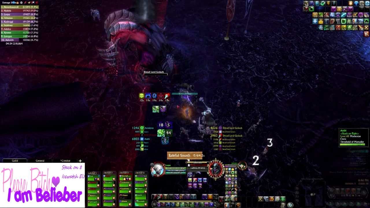 Stack on 8 vs Dread Lord Goloch