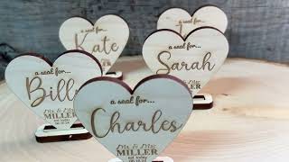 Wedding Table Seating Name Place Holder