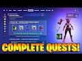 How To COMPLETE ALL WINTER RUSH BY EPIC QUESTS BONUS GOALS CHALLENGES in Fortnite!