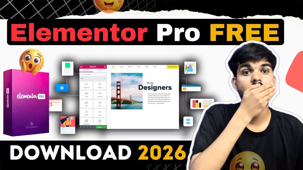 Download Elementor Pro Free in 2026 |😍 Elementor WordPress Tutorial ...
