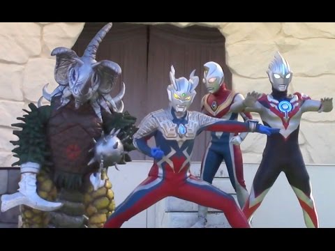 ウルトラマンオーブショー オーブオリジン運動神経よすぎ！ ゼロ、ダイナ、ネクサス、エックス 大活躍！ タイラントも登場 特撮 高画質 Ultraman show kidsshow