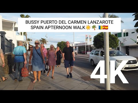 PUERTO DEL CARMEN LANZAROTE SPAIN BEAUTIFUL AFTERNOON UPDATE WALK 🌄☀️🌴🇮🇨🇪🇦