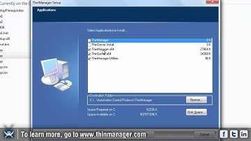 Installing ThinManager