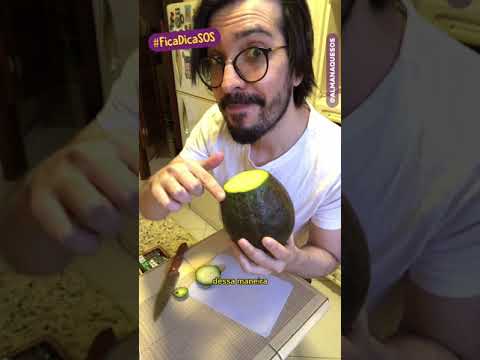 Vídeo: Como amassar abacate sem espremedor?