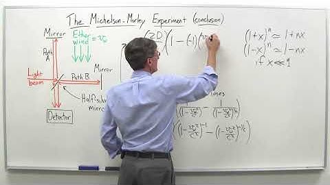 The Michelson Morley experiment part 4   Stanford University   Coursera