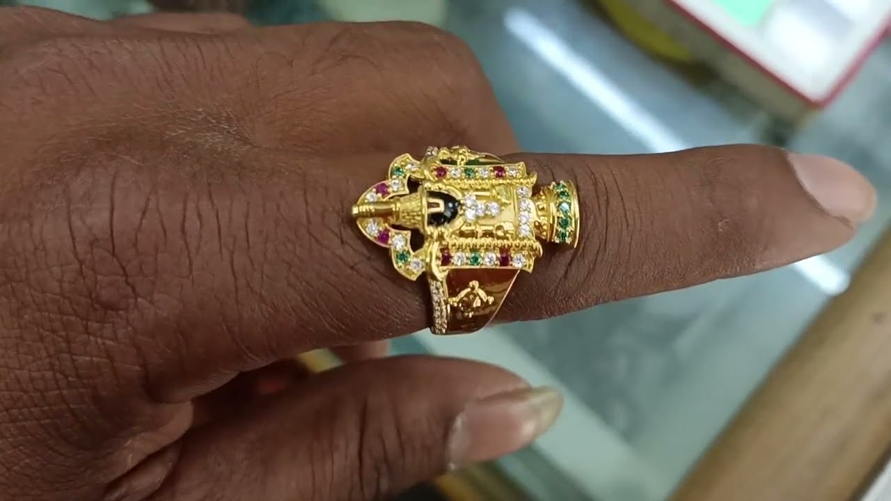 Gold Tirupati Balaji Ring at Rs 30982 in Kolkata | ID: 2850613037155