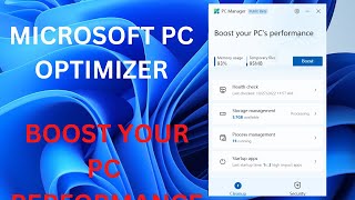 Microsoft PC Manager | Boost your PC’s Performance| C Cleaner | All in ONE Software screenshot 3