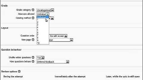 Adding a Quiz Activity to Moodle 2.4