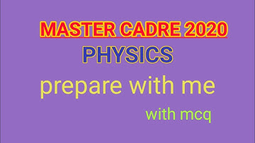 physics master cadre 2020 nuclear physics chapter // quarks model  hadron// prepare with me // Mcq