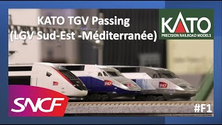 #F1 Kato TGV Passing (LGV Sud-Est & Mediterranee) (Reseau, Reseau Duplex, Duplex)