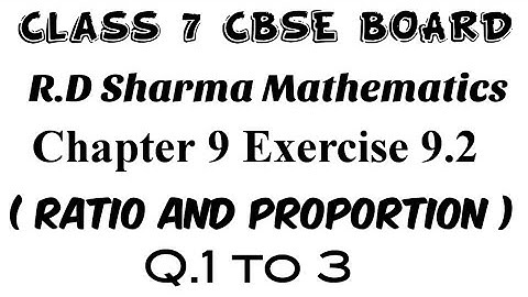 Exercise 9.2 Class 7 RD Sharma Mathematics