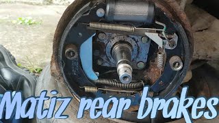 Chevrolet matiz rear brakes & brake pipes