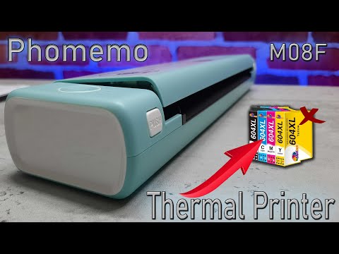 Phomemo A4 Thermal Printer (M08F) Never Buy Ink again 