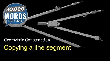 Copying a line segment - geometric construction