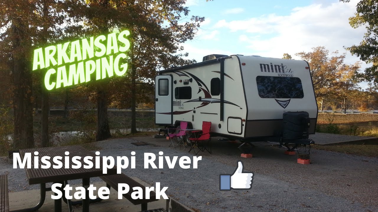 Super sweet sites in Beech Point Campground.  Full hookups! Mississippi River State Park Arkansas.