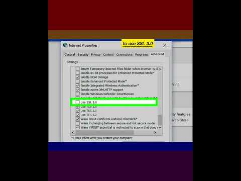 How to Enable SSL 3.0 in Chrome