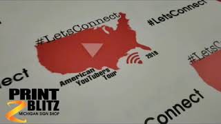 Custom printed backdrop 8'x8' banner 49548, 49323 Dorr Michigan sign Shop near me