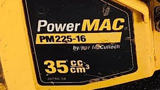 Mcculloch 35cc chainsaw Crappy tire special part 1