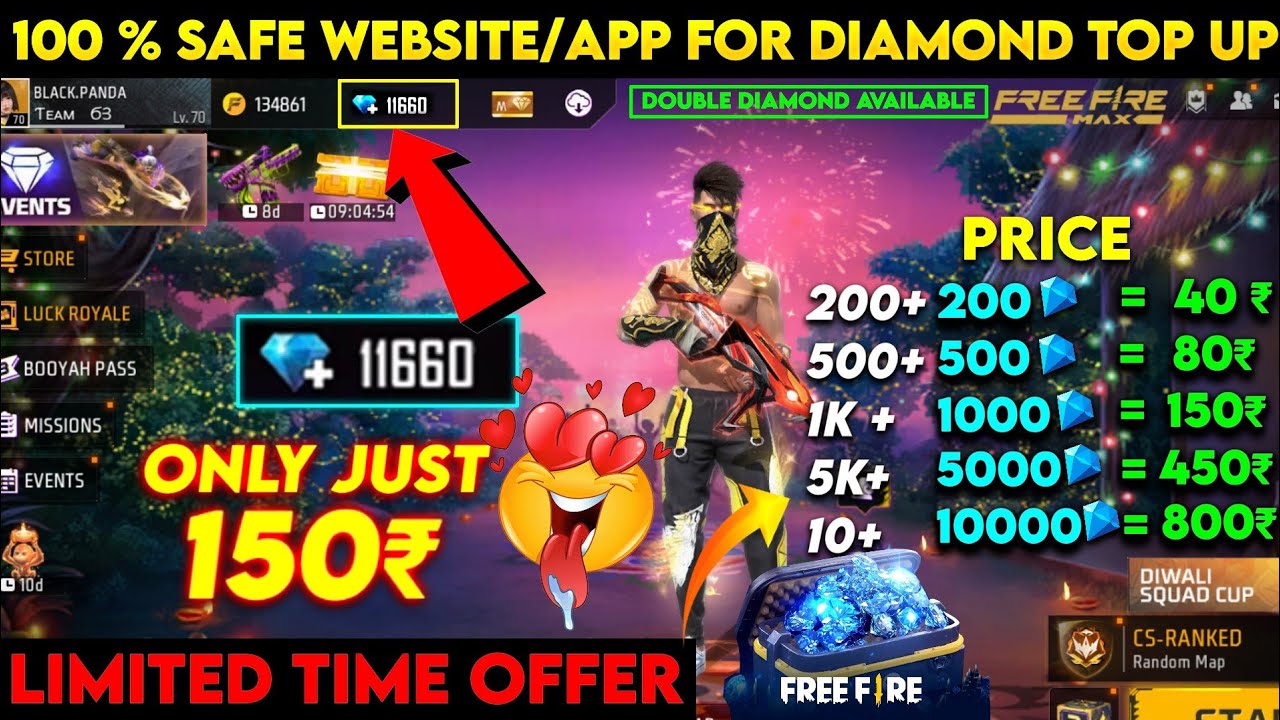 Free Fire Double Diamond Top Up 🥳 | Double Diamond Top Up Website | Best Top Up App 2025 | Ff Top Up