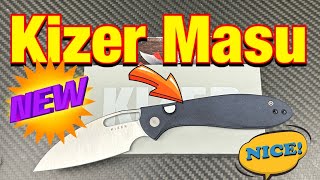 Kizer Masu top liner lock slender and lightweight