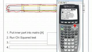6.2.B Chi Squared Test on TI-83 / TI-84