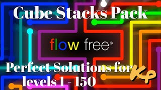 Flow Free - Cube Stacks Pack - All Perfect Solutions for levels 1 to 150 screenshot 3