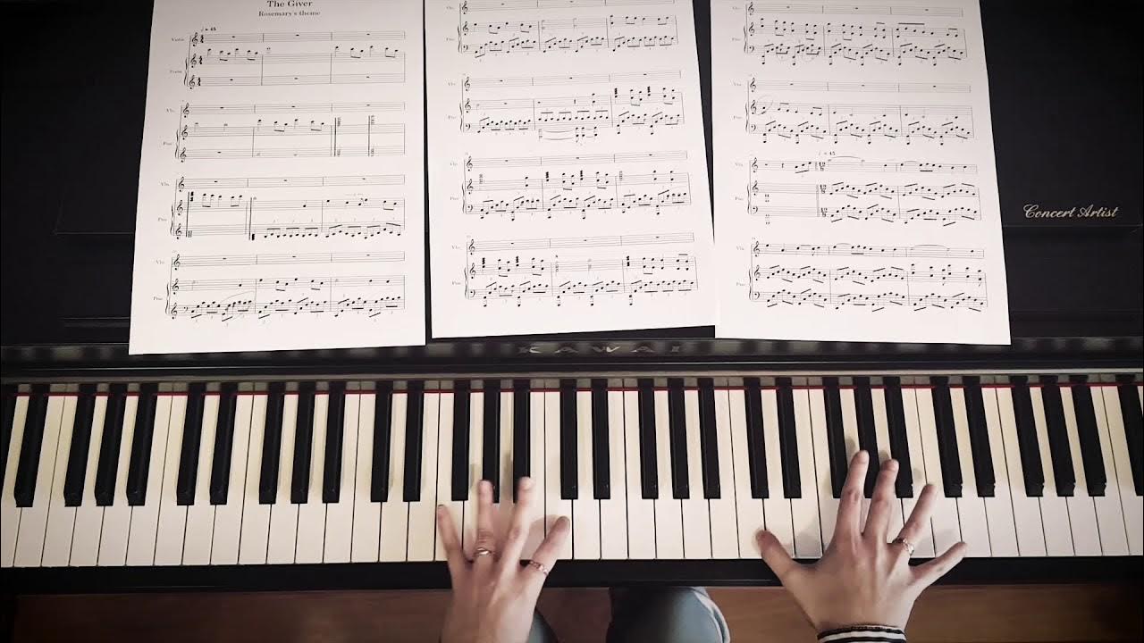 The Giver (Rosemary's Theme) Piano & Violin Cover + Sheet Music YouTube