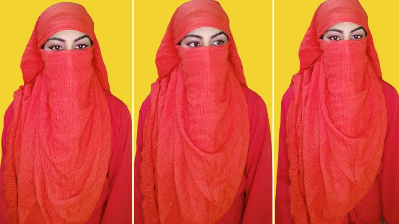 Very Tight Niqab Tutorial | No Pin Niqab With Hijab In 2 Minute