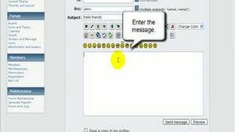 Simple Machines Forum | How To Email Users