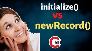Difference between GlideRecord.initialize() and GlideRecord.newRecord() | initialize vs newrecord