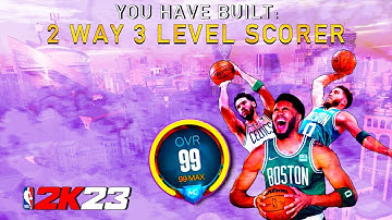 NBA 2K23 2 WAY 3 LEVEL SCORER!!! *NEW* GAMEBREAKING BEST ALL AROUND BUILD!!!