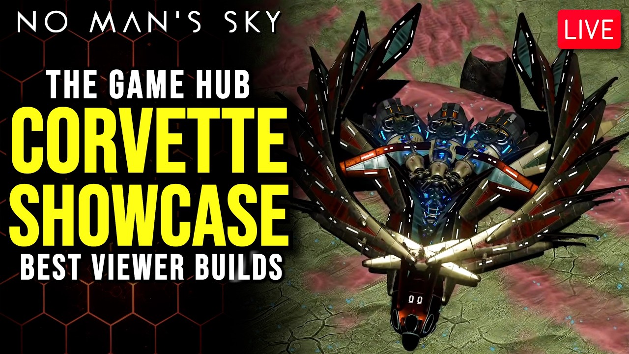 🔴LIVE: Epic Corvette Showcase - No Man's Sky's Viewer Corvette Builds!