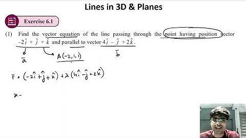 Lines and Planes Part 1