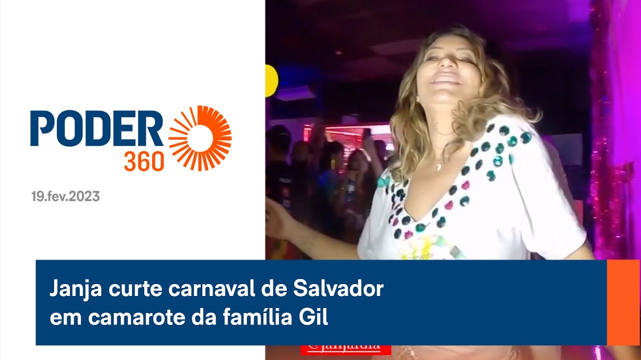 Janja curte carnaval de Salvador em camarote da família Gil