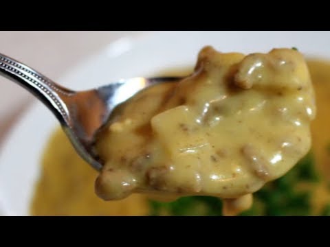 Video: Cheeseburger Soup With Minced Meat - Recipe With Photo Step By Step