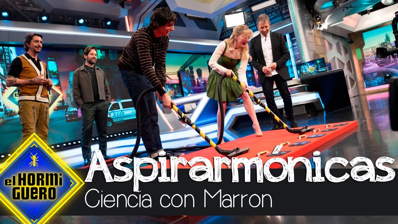 Paul Rudd, Finn Wolfhard y Mckenna Grace al ritmo de las aspirarmónicas - El Hormiguero