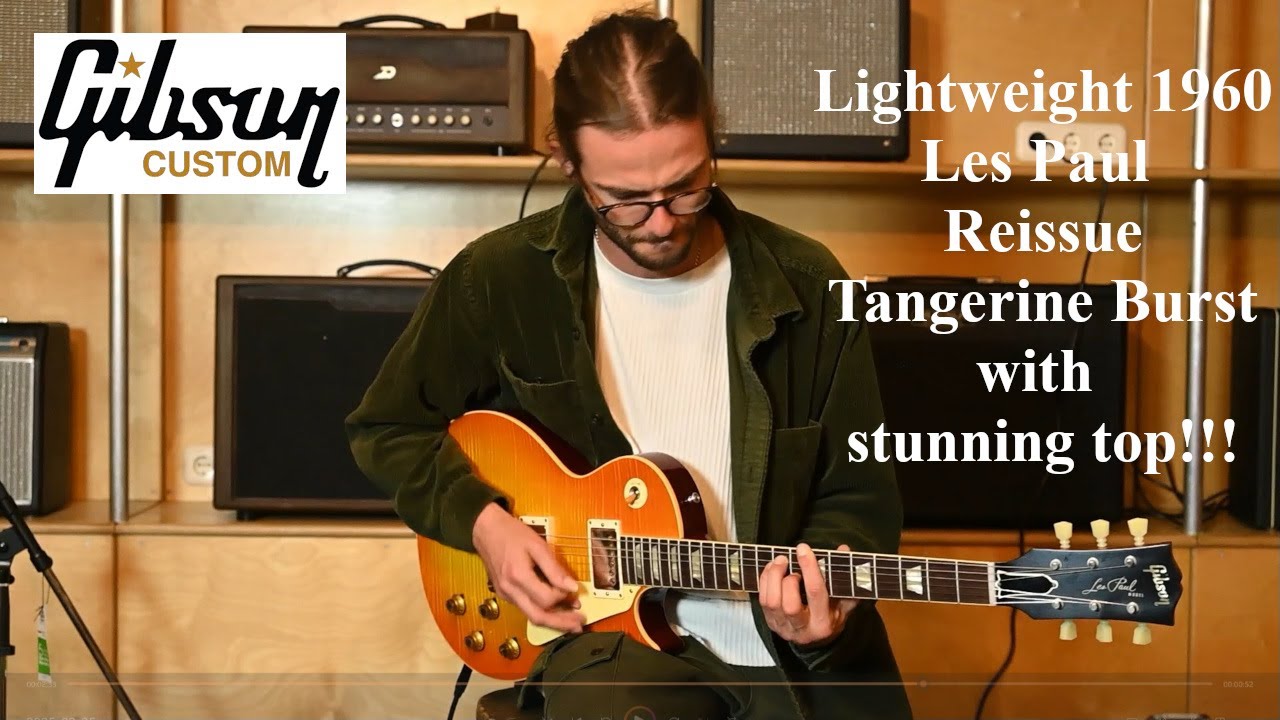 Gibson Les Paul 1960 Standard Reissue VOS Tangerine Burst #04057
