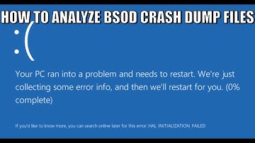How to Analyze BSOD Crash Dump Files