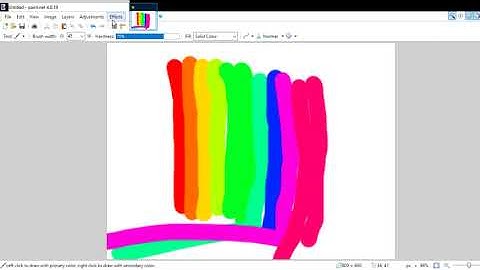 How to make rainbow text in Pant.net!
