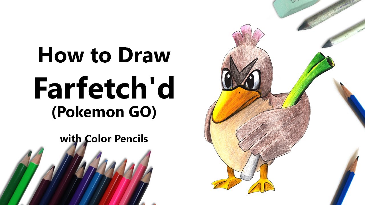 Farfetch'd from Pokemon GO with Color Pencils [Time Lapse]…