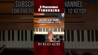 E pentatonicscale piano pianolessons pianotutorial pianotutorialforbeginners