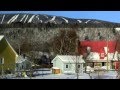 The train and a day at Le Massif de Charlevoix, Quebec, Canada