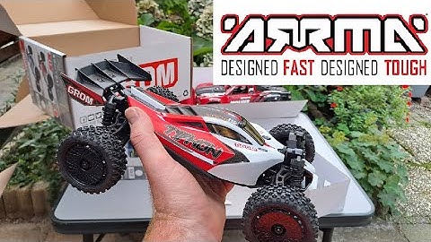 ARRMA TYPHON Grom Mega 380 4x4 Brushed 1/18 Electro Buggy RTR | UNBOXING & FIRST RUN | Bash & Jumps